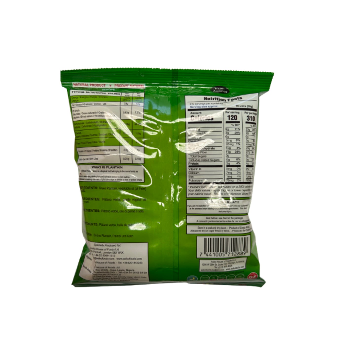 PRO Plátanos en Tiras – Plantain Strips Slightly Salted 75g