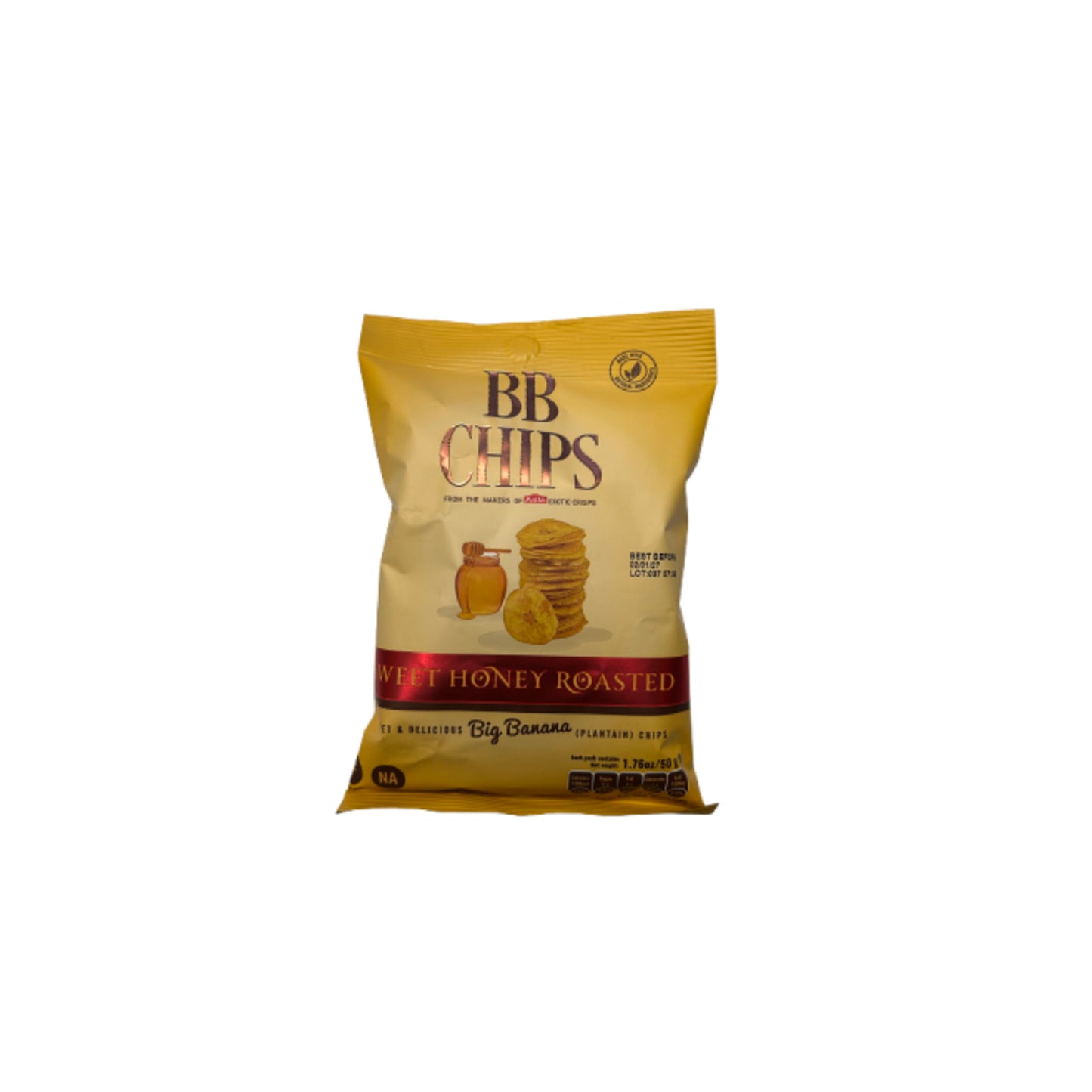 BB Chips Sweet Honey Roasted – Big Banana (Plantain) Chips 50g